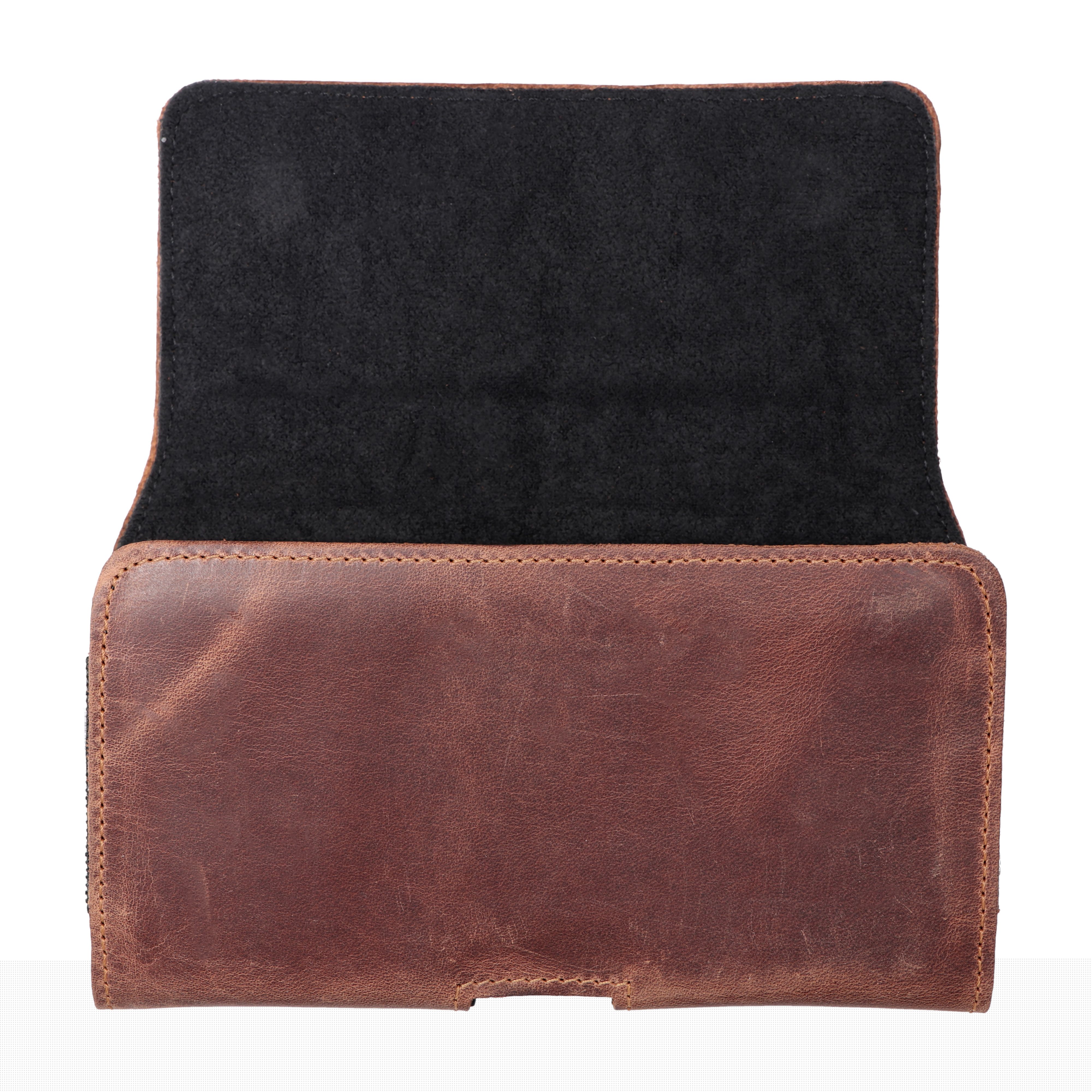 ROYAL Crazy Horse Universal-Gürtelholster aus Leder 3XL