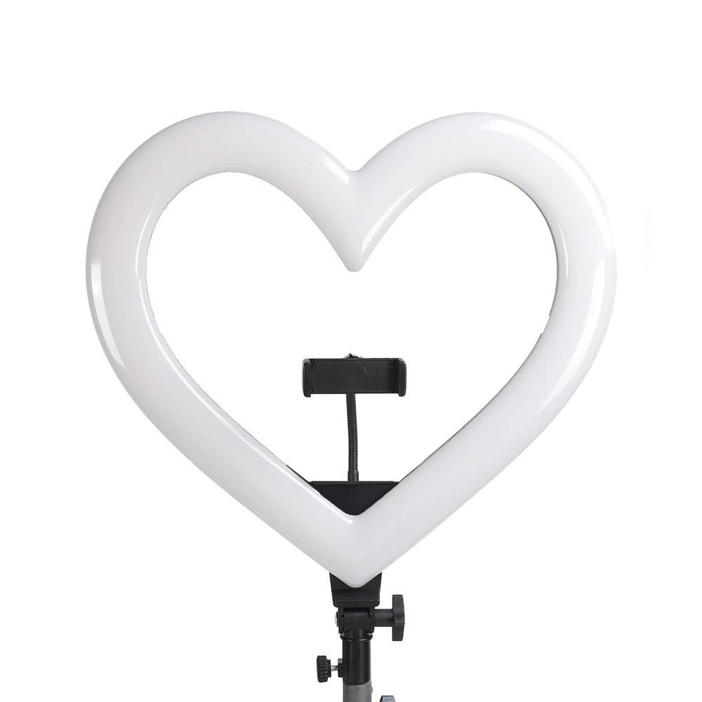 LED Ring / Heart Stream RGB Ringlicht 10 Zoll FULL COLOR mit Handyhalter + Stativ JM26-10