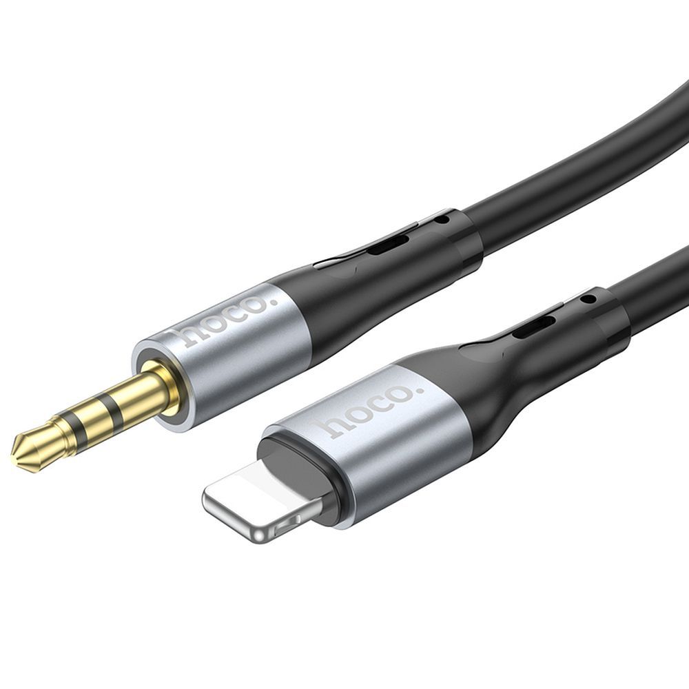 AUX-Klinkenkabel 3,5 mm auf Lightning 1 m UPA22 schwarz