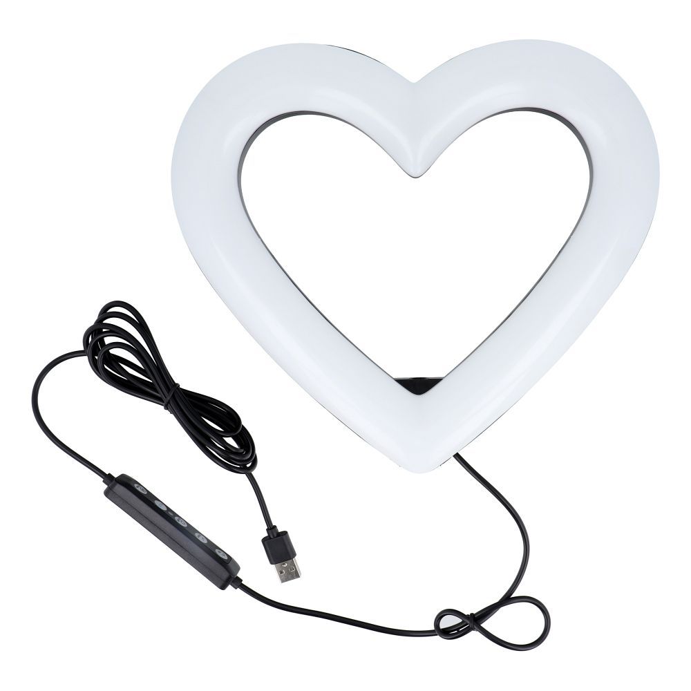 LED Ring / Heart Stream RGB Ringlicht 10 Zoll FULL COLOR mit Handyhalter + Stativ JM26-10