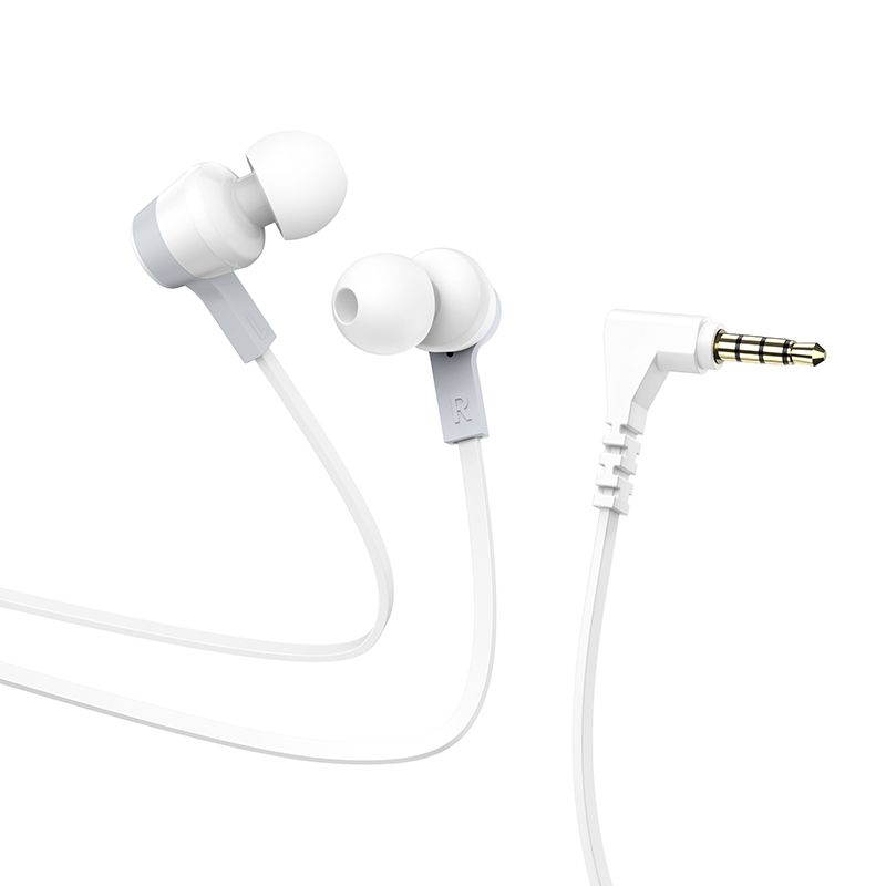 Hoco M86 weiße kabelgebundene In-Ear-Kopfhörer mit 3,5-mm-Klinkenstecker