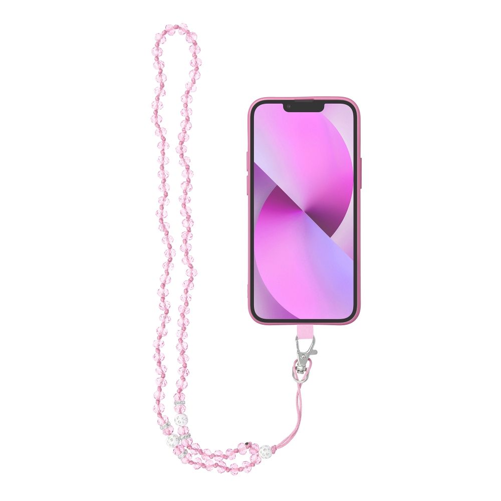 CRYSTAL DIAMOND Telefonanhänger / Kordellänge 74cm (37cm in Schleife) / Halsanhänger 