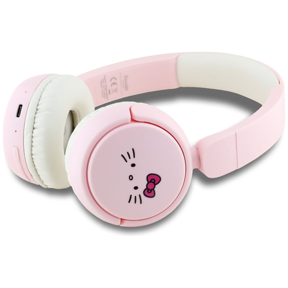 Kabellose Over-Ear-Kopfhörer mit Hello Kitty-Logo, Hel000163, Pink