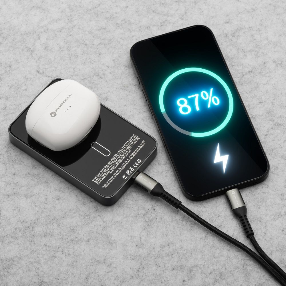 Powerbank kompatibel mit MagSafe SuperSlim F10K8 QC4.0 PD3.0 15W 10000 mAh 