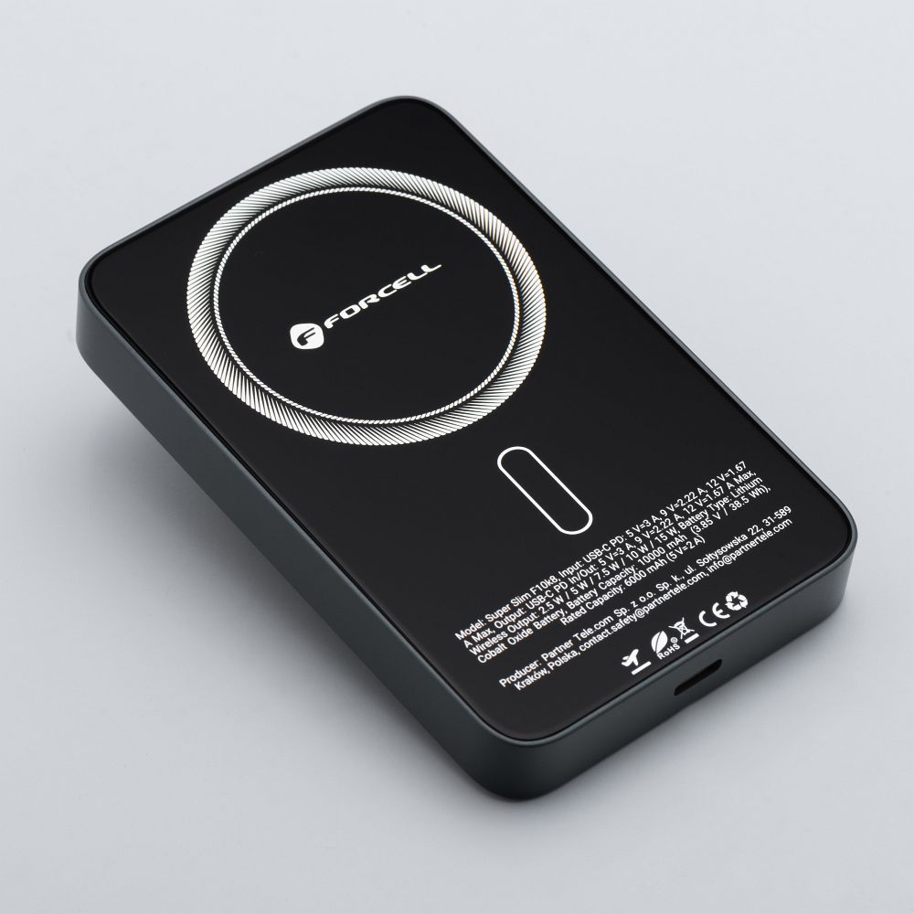Powerbank kompatibel mit MagSafe SuperSlim F10K8 QC4.0 PD3.0 15W 10000 mAh 