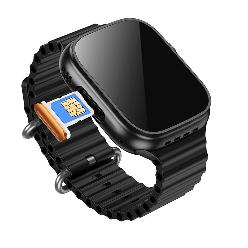 Hoco 1,96" TFT 4G Smartwatch mit Anruffunktion DYD01 Schwarz