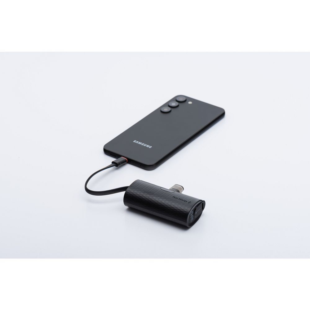 Powerbank Power Plug F5K3 PD 20W 5000 mAh mit integriertem USB-C-Anschluss