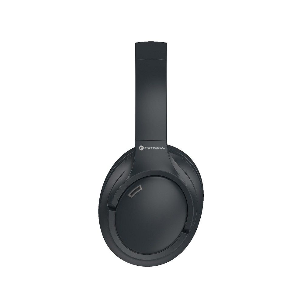 Forcell F-Audio Vibe ANC + ENC + TUYA APP Kabellose On-Ear-Kopfhörer Schwarz