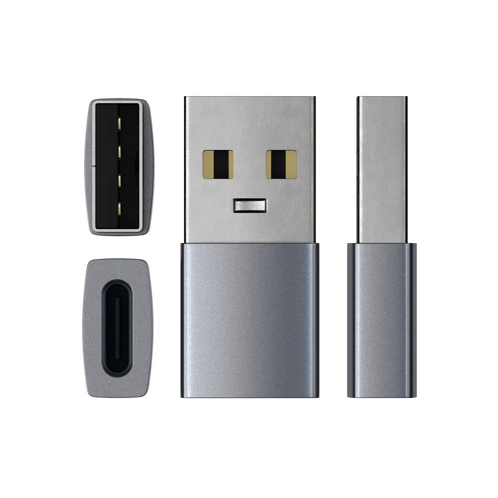 Satechi ST-TAUCM USB-A/USB-C-Adapter, Space Grau