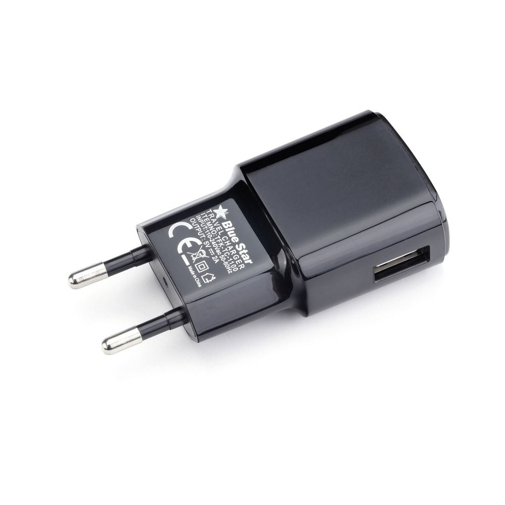 USB-A 2A 10W Handy-Wandladegerät + USB-A-auf-Micro-USB-Kabel TFK-TC-1100B Schwarz