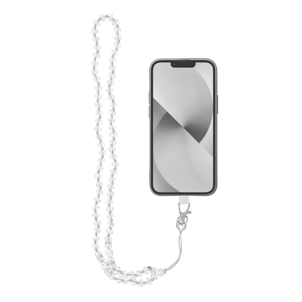 CRYSTAL DIAMOND Telefonanhänger / Kordellänge 74cm (37cm in Schleife) / Halsanhänger 