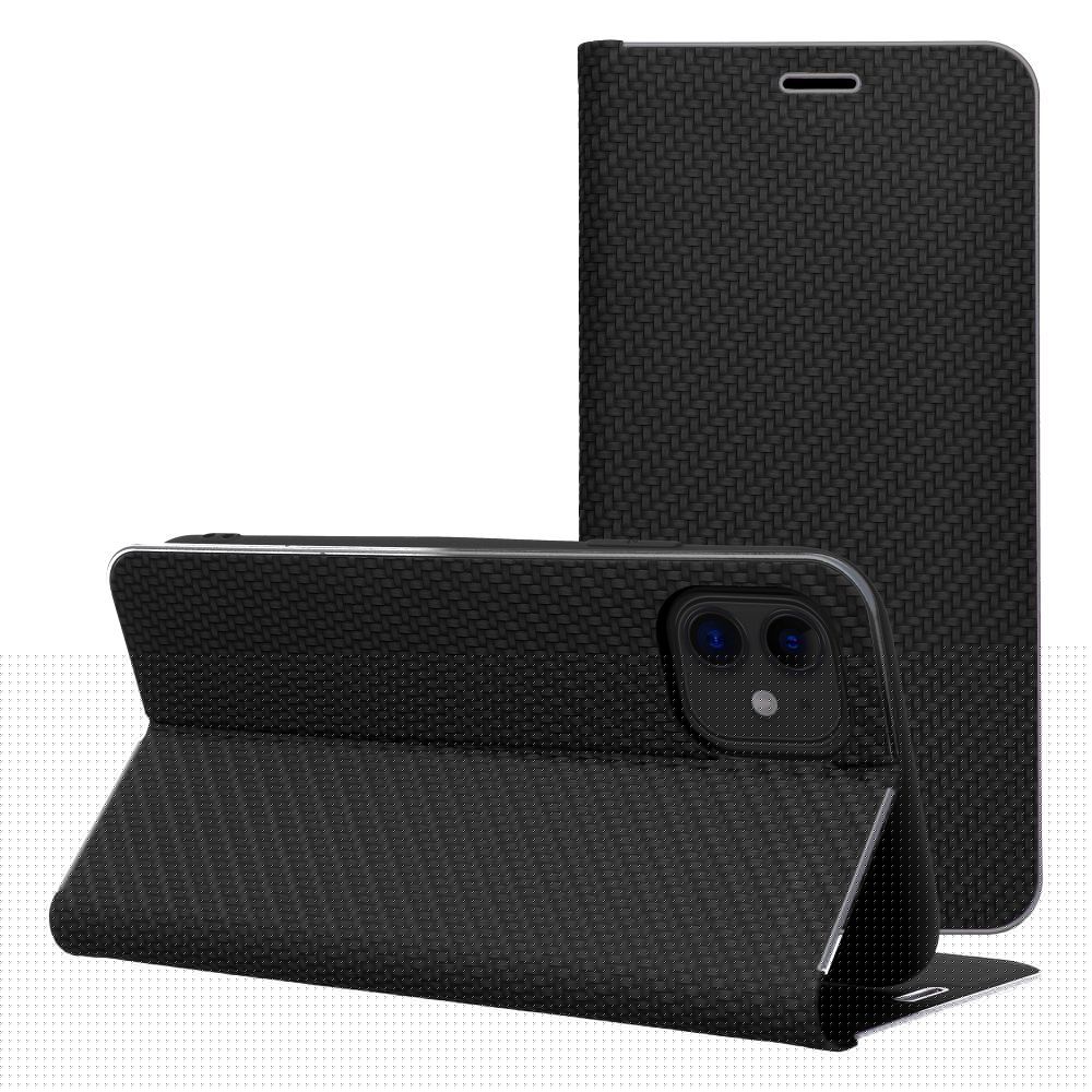 Bookcover Luna Carbon für alle Handymodelle