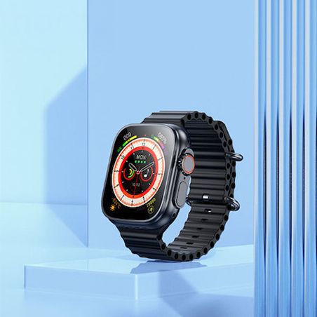 Hoco 1,96" TFT 4G Smartwatch mit Anruffunktion DYD01 Schwarz