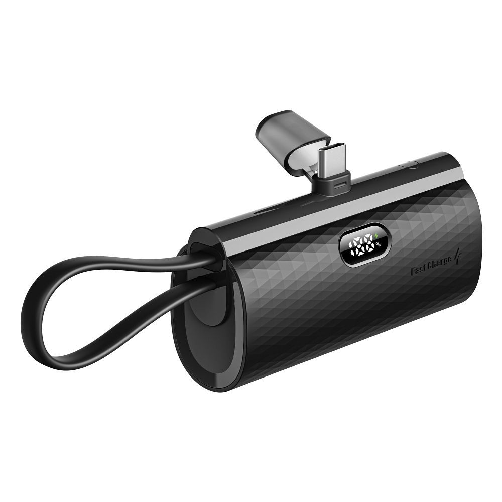 Powerbank Power Plug F5K3 PD 20W 5000 mAh mit integriertem USB-C-Anschluss