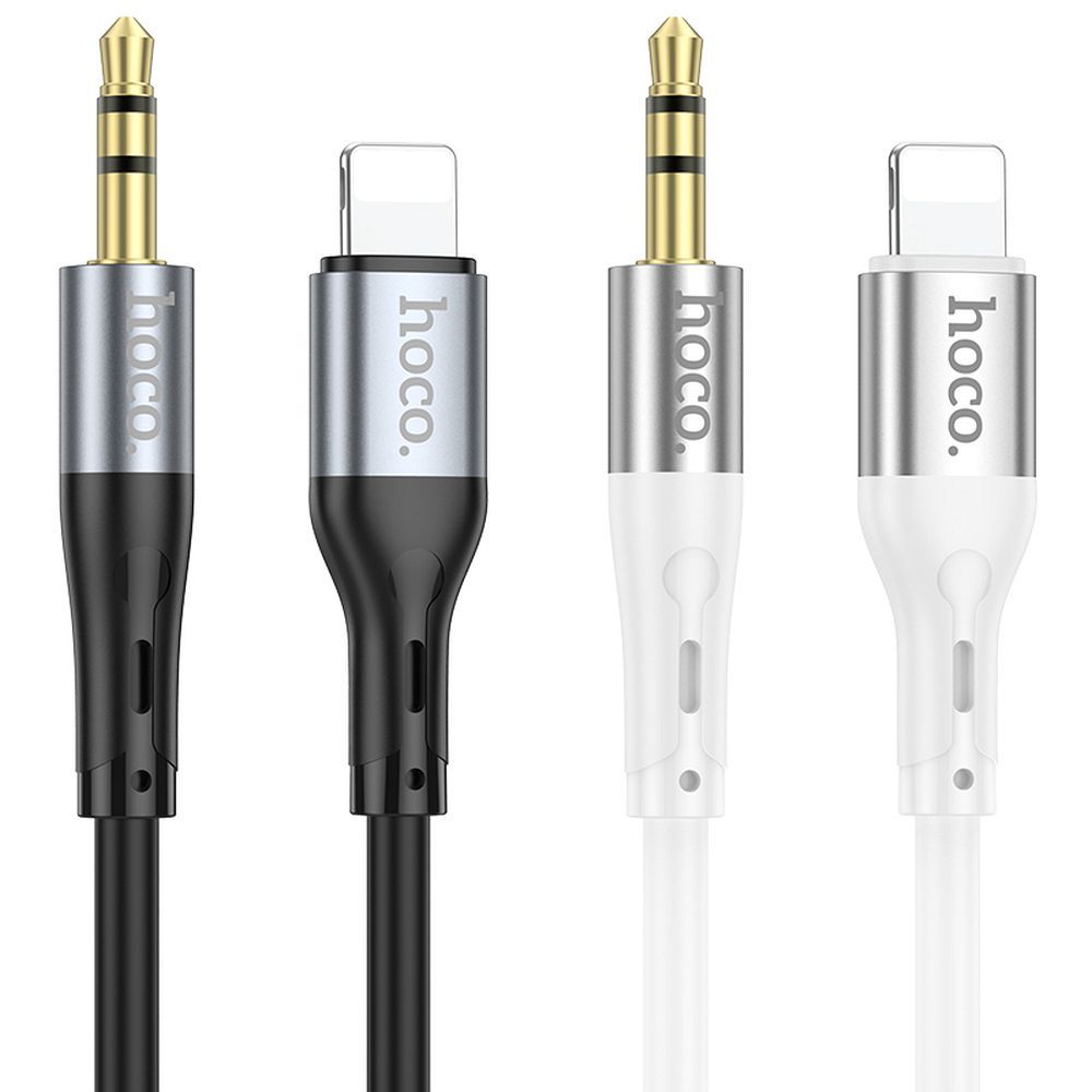 AUX-Klinkenkabel 3,5 mm auf Lightning 1 m UPA22 schwarz