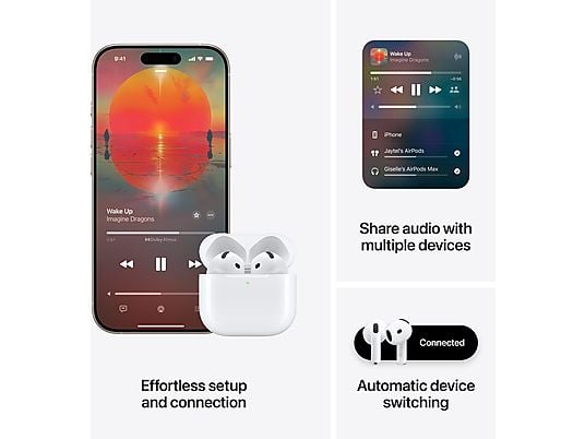 APPLE AirPods 4 mit aktiver Geräuschunterdrückung