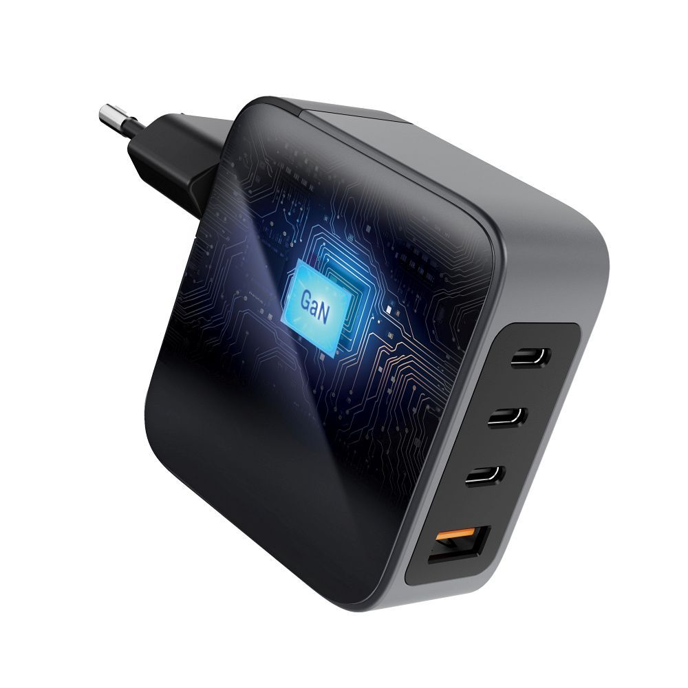 GaN Handy-Ladegerät 3 x USB-C + USB-A QC4.0 PD 5A 100W VT-46 