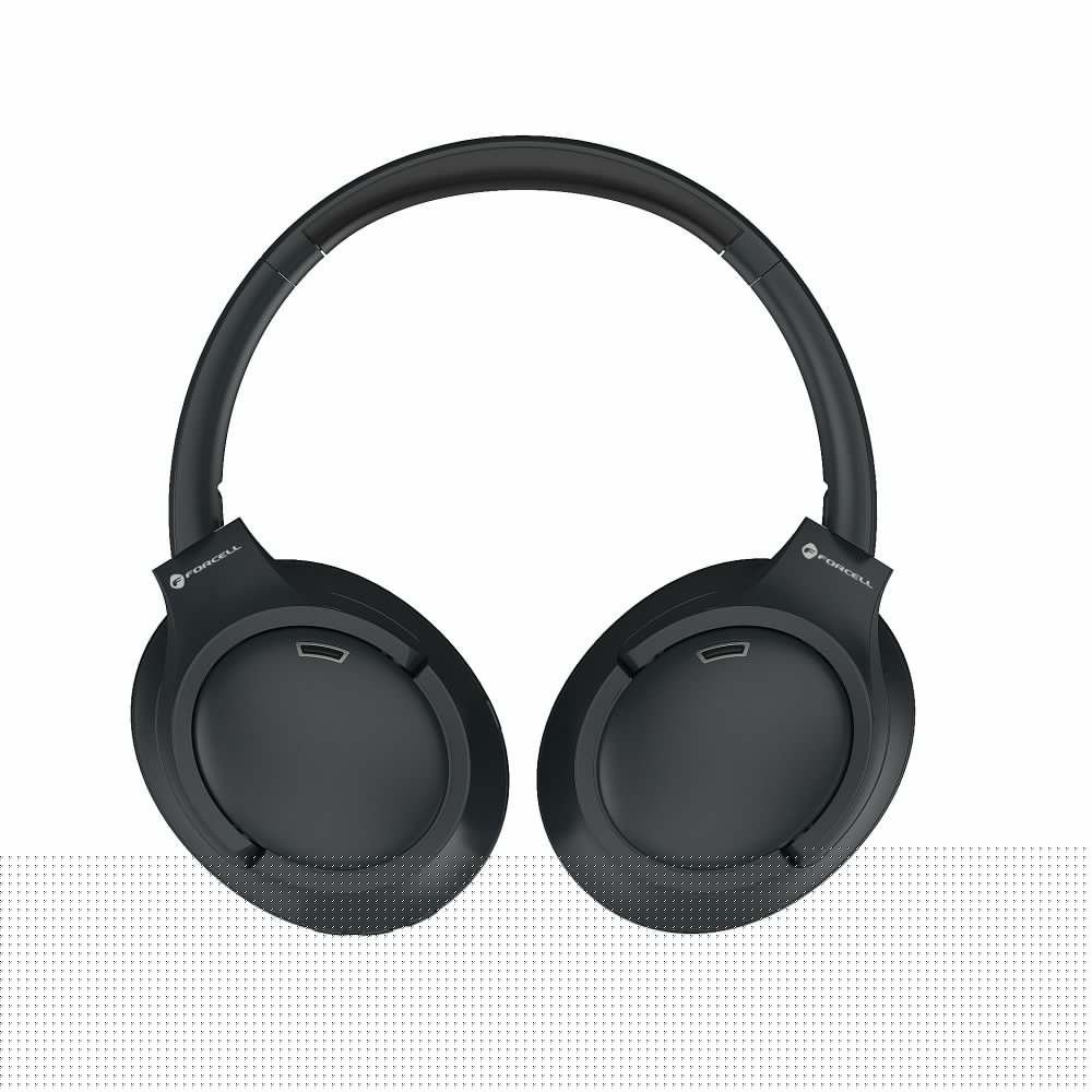 Forcell F-Audio Vibe ANC + ENC + TUYA APP Kabellose On-Ear-Kopfhörer Schwarz