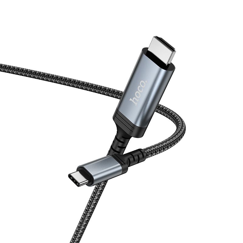 Bildschirmspiegelungskabel USB-C auf HDMI 4K 30Hz 1,8 m UA43 Metallgrau